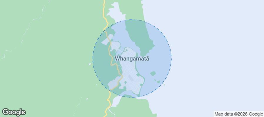 Whangamatā Airbnb map